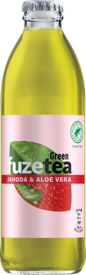 FuzeTea Zelený čaj Jahoda/Aloe 24x250ml